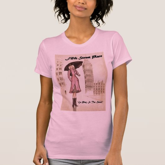 T-shirt Madame avec le parapluie (Devant)