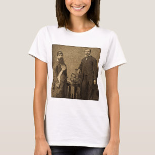 T-shirt Madame barbue de phénomène vintage de cirque