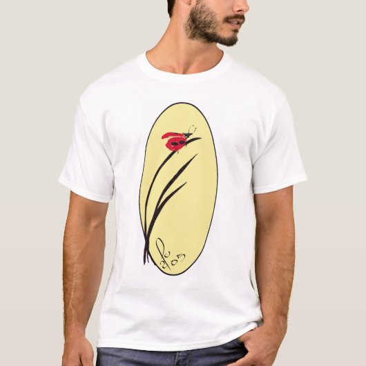 T-shirt Madame Bug sur le roseau (Devant)