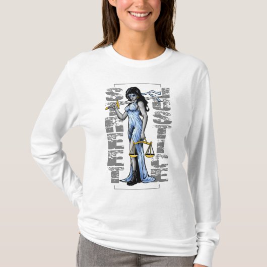 T-shirt Madame chaude Justice par la justice de rue (Devant)