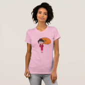 T-shirt Madame de geisha de bande dessinée (Devant entier)