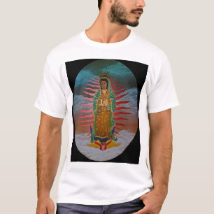 T-shirt Madame de Guadalupe (teinte bleue) avec la