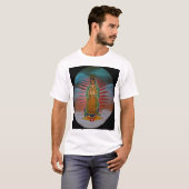 T-shirt Madame de Guadalupe (teinte bleue) avec la (Devant entier)