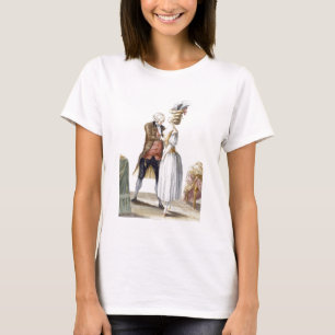 T-shirt Madame élégante à un montage avec son tailleur,