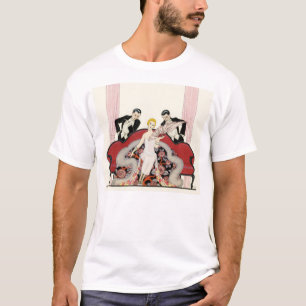 T-shirt Madame élégante dans l'art déco de Paris