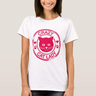 T-shirt Madame folle de chat