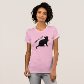 T-shirt Madame folle de chat (Devant entier)