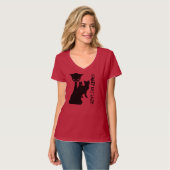 T-shirt Madame folle de chat (Devant entier)