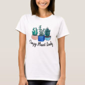 T-shirt Madame folle de plante (Devant)