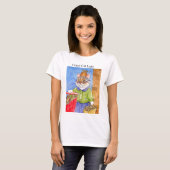 T-shirt Madame folle tee - shirt de chat (Devant entier)