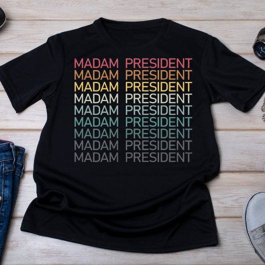 T-shirt Madame le Président Gradient Text L'autonomisation