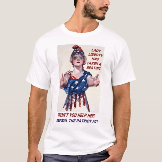 T-shirt Madame Liberty d'aide (Devant)