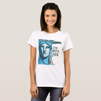 T-shirt Madame Liberty - je suis avec elle