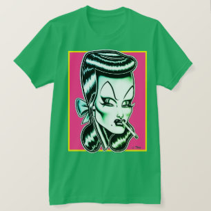 T-shirt Madame Mars™/Couleurs Cosmiques/Vert