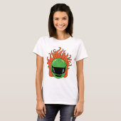 T-shirt Madame Rider - vert (Devant entier)