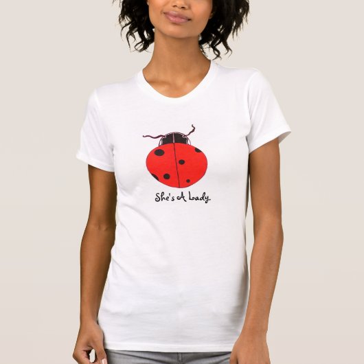 T-shirt Madame rouge Bug Statement Shirt (Devant)
