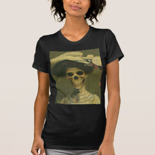 T-shirt Madame squelettique gothique vintage