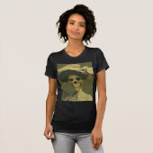 T-shirt Madame squelettique gothique vintage (Devant entier)