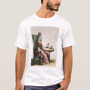 T-shirt Madame Taking Coffee, plat de mode, c.1695