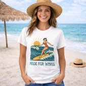 T-shirt Made For Waves Surfer - Retro Surfing Pin-Up Art