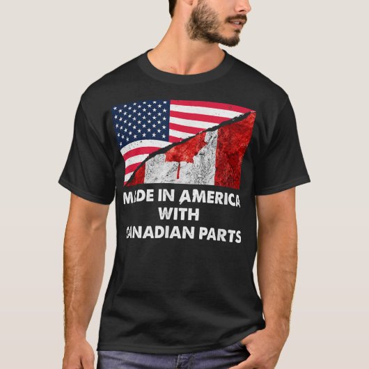 T-shirt Made in America with Canadian Parts T (Devant)