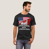 T-shirt Made in America with Canadian Parts T (Devant entier)