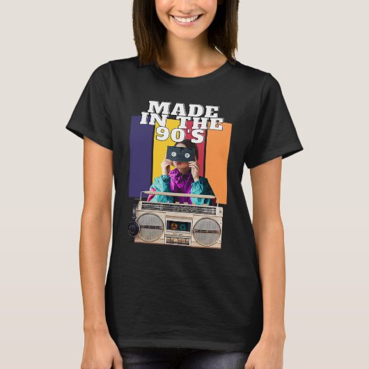 T-shirt Made In The 90's classic Retro 90s baby (Devant)