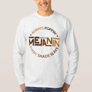 T-shirt Made with Melanin Black Girl Magic Afro Beauty