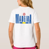 T-shirt Madeira Texte et couleurs du drapeau (Dos)