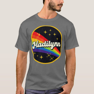 T-shirt Madilynn Arc En Ciel Dans L'Espace Style Vintage