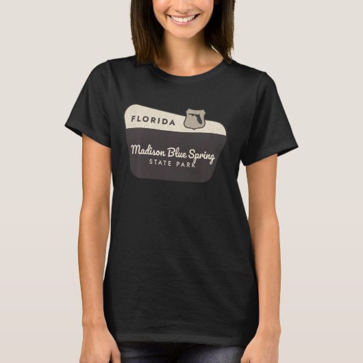 T-shirt Madison Blue Spring State Park Floride Welcome Sig (Devant)