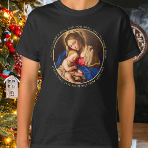 T-shirt Madonna & Enfant traditionnel Noël religieux