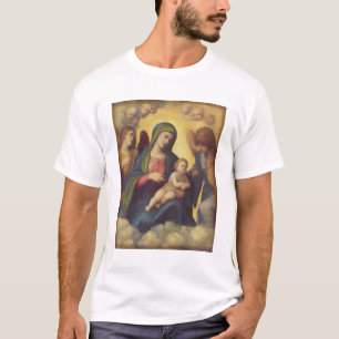 T-shirt Madonna et enfant et enfant dans la gloire, c.1520