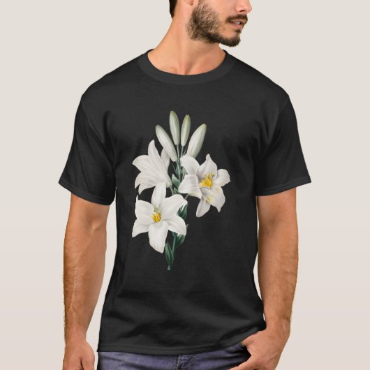 T-shirt Madonna Lily, Fleur Blanche (Devant)