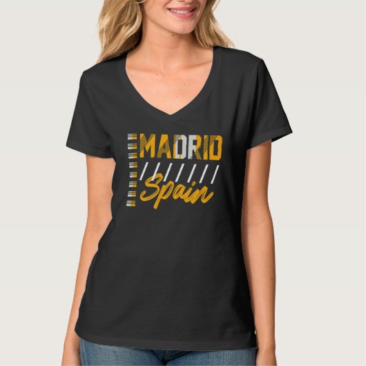T-shirt Madrid Espagne (Devant)