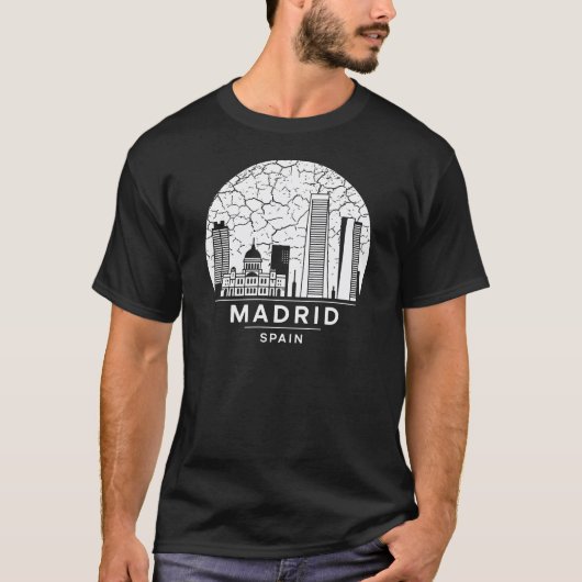 T-shirt Madrid Espagne (Devant)