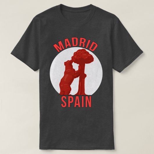 T-shirt Madrid Espagne (Design devant)
