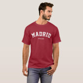 T-shirt Madrid Espagne capitale logo design (Devant entier)