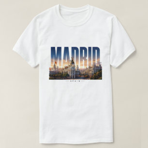 T-shirt Madrid Espagne Méditerranée et Ibérique Voyage 🌍