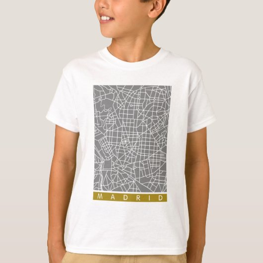T-shirt Madrid map (Devant)