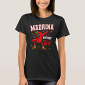 T-shirt Madrina De La Fille Anniversaire Dabbing Strawberr (Devant)