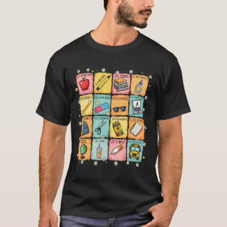 T-shirt Maestra Bilingue Retour À L'École Espagnol Enseign