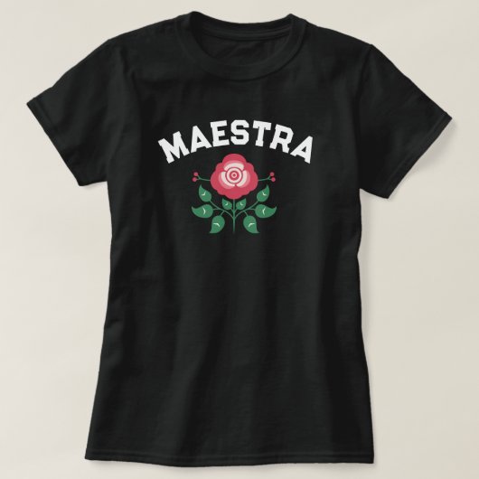 T-shirt Maestra cadeau pour enseignant espagnol (Design devant)