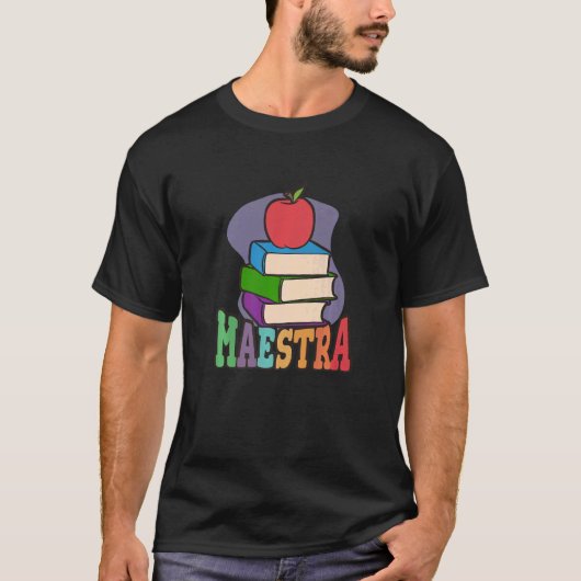 T-shirt Maestra Professeur Espagnol Fière (Devant)