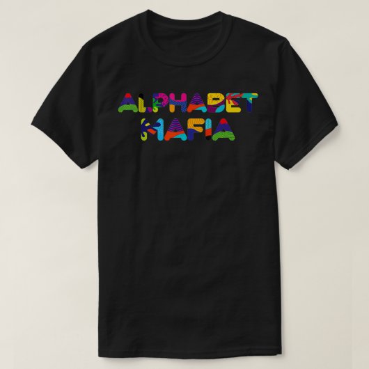 T-shirt Mafia alphabétique  (Design devant)