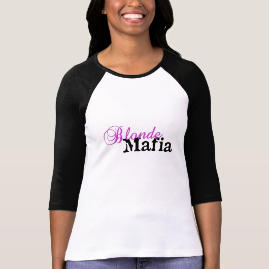 T-shirt Mafia blonde ! - Tee - shirt (Devant)