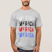 T-shirt MAGA 'Merica FIGHT Pop Art Trump (Devant)