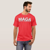T-shirt MAGA Morons dirige l'Amérique (Devant entier)