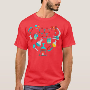 T-shirt Magasin de science classique Amour du coeur Profes