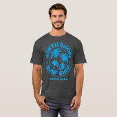 T-shirt Magasin North Shore Surf bleu rétro (Devant entier)